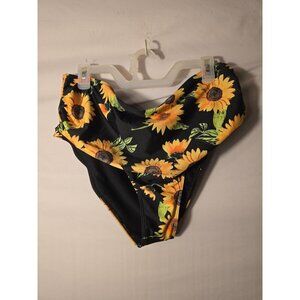 Women’s Plus Size 4X 4XL Boho ‎ Sunflower Bikini Bottoms Swimsuit Full Coverage